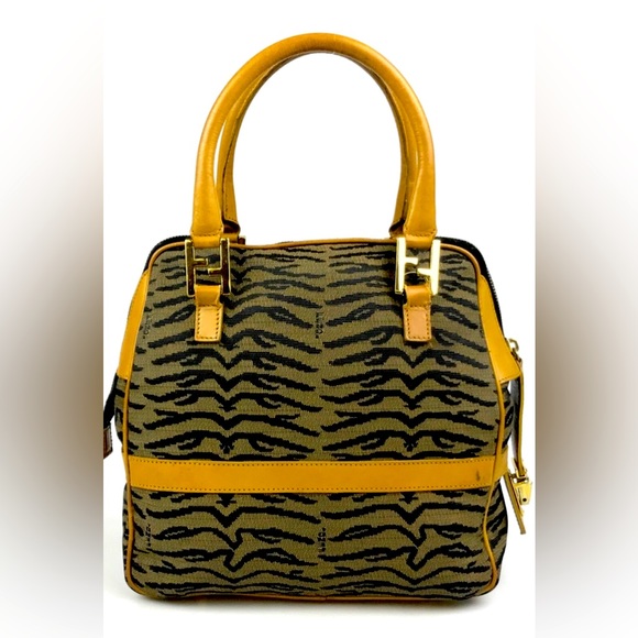 ❌ ❌ SOLD ❌ ❌ FENDI Bag Handbag Multicolor Nylon Authentic - Picture 4 of 13